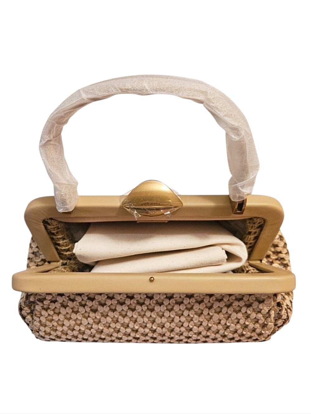 Cult Gaia Zuma Bohemian Crossbody Bag In Sand NWT - Picture 3 of 5